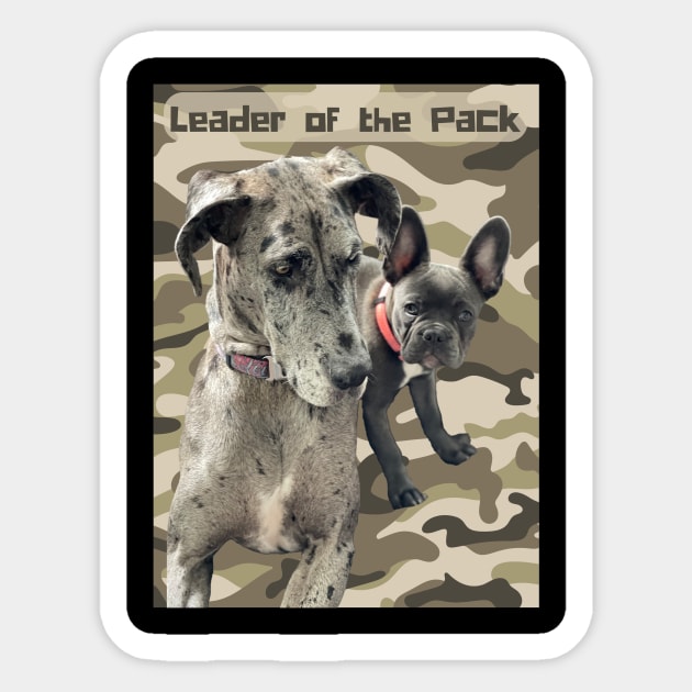 Daddy - Leader of the Pack Sticker by MagpieMoonUSA